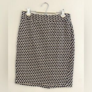 Tan and Black Polka Dot Skirt